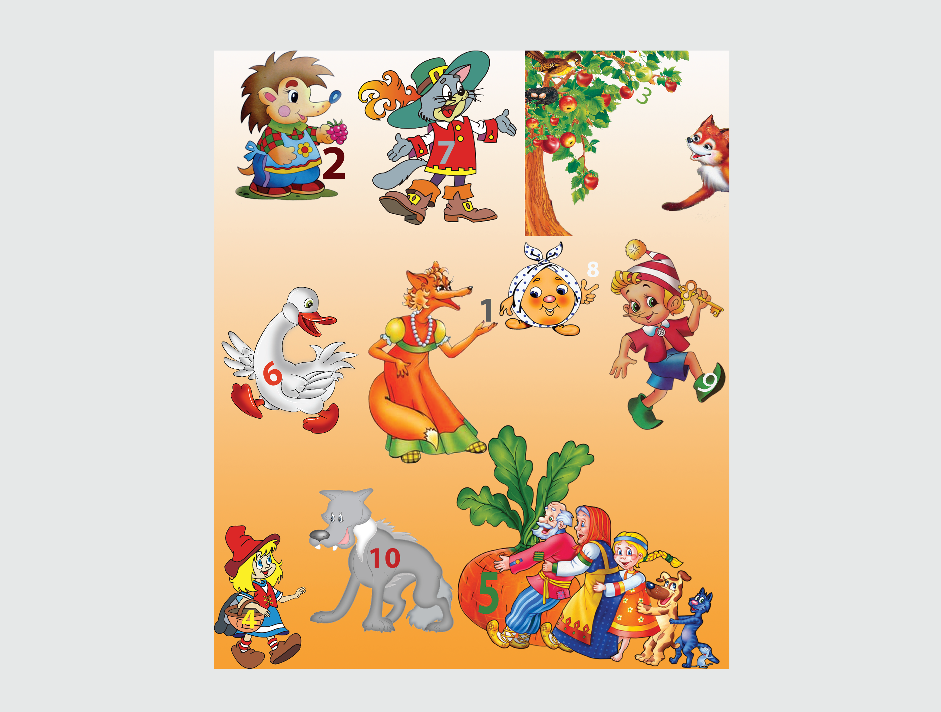 Плакат "Цифрите"