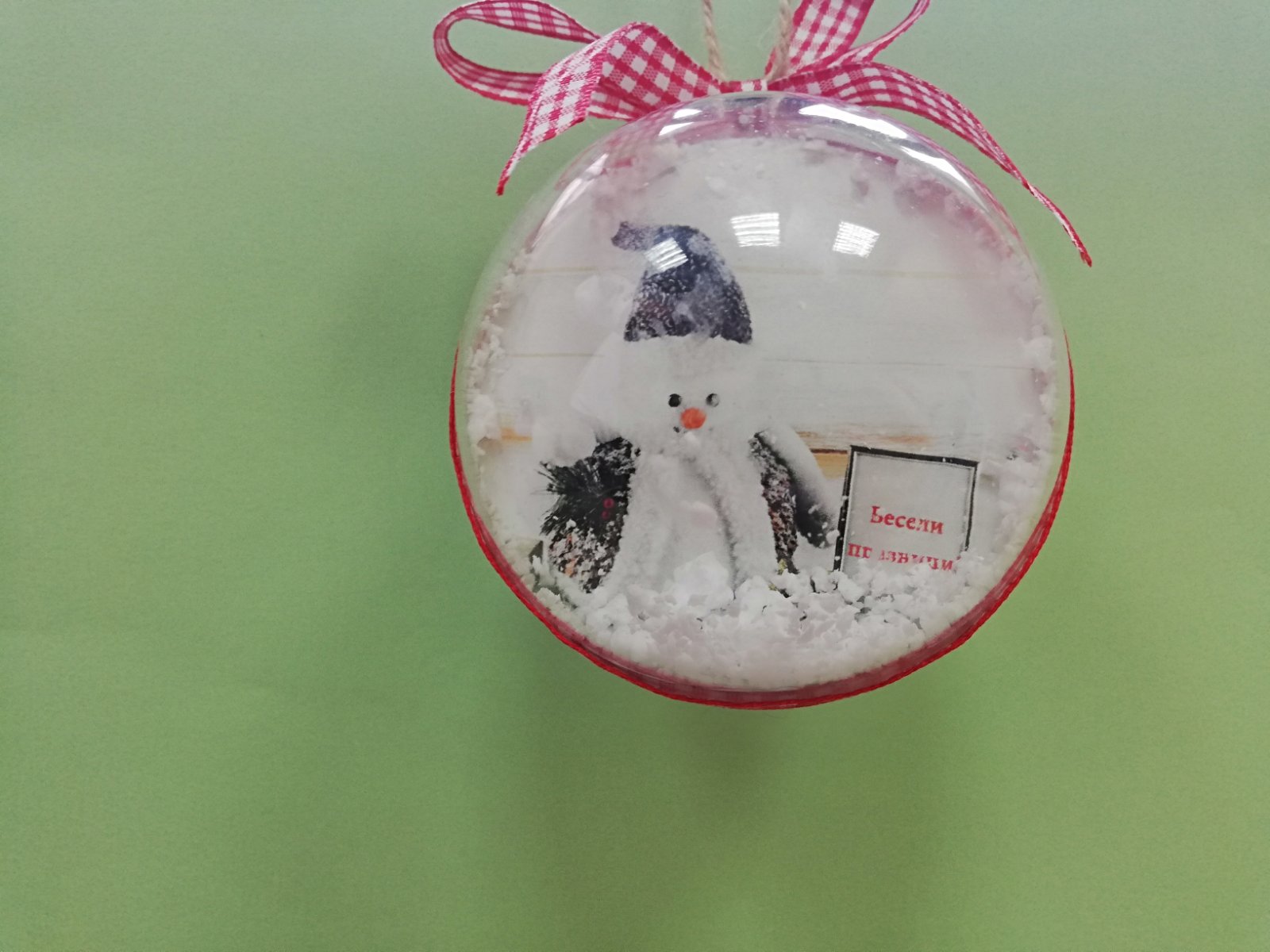 Коледна топка с диаметър 8 см - Image 2